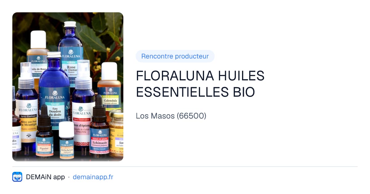 FLORALUNA HUILES ESSENTIELLES BIO — Los Masos