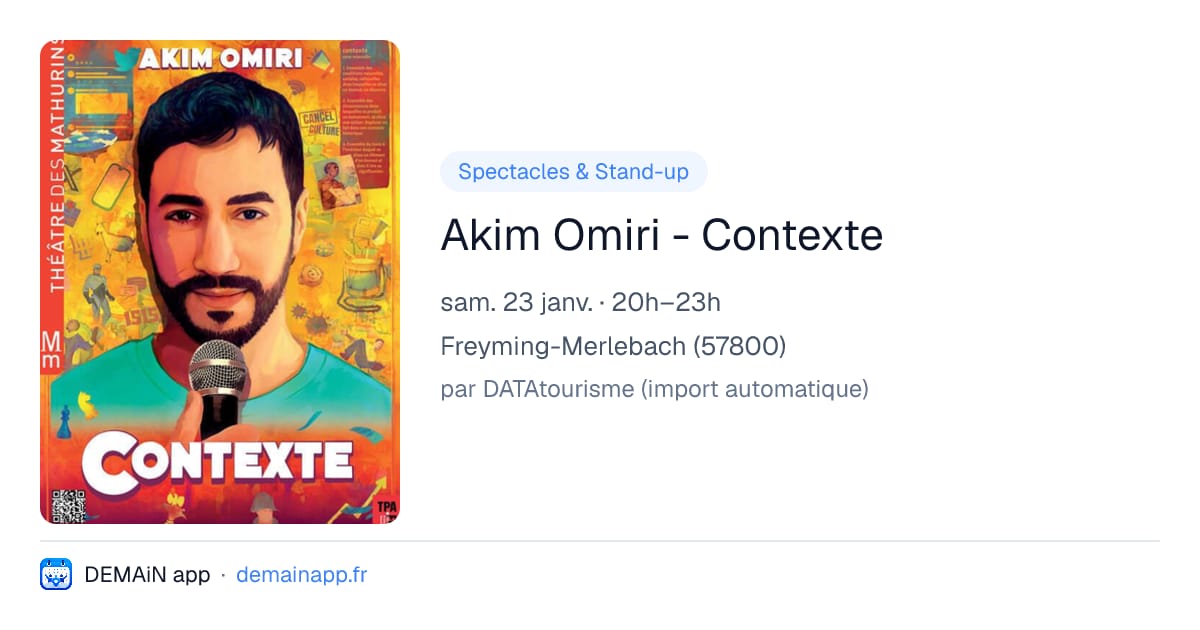 Akim Omiri - Contexte — Freyming-Merlebach