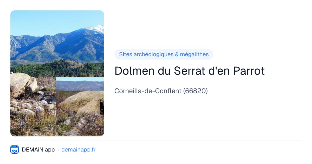 Dolmen du Serrat d'en Parrot — Corneilla-de-Conflent