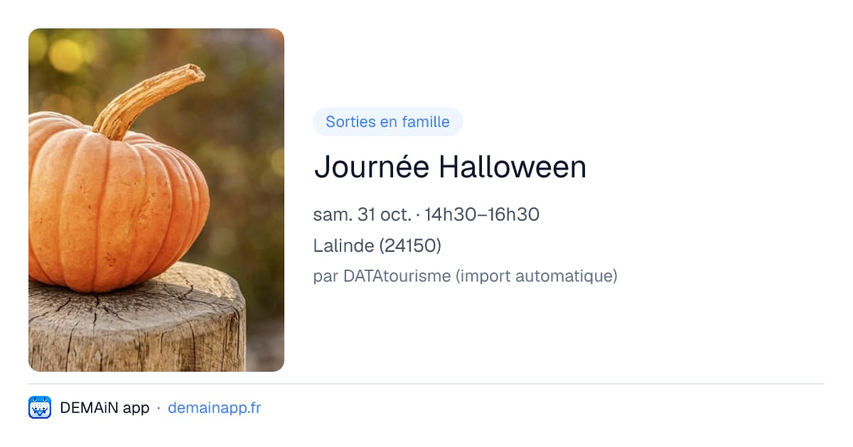 Journée Halloween — Lalinde