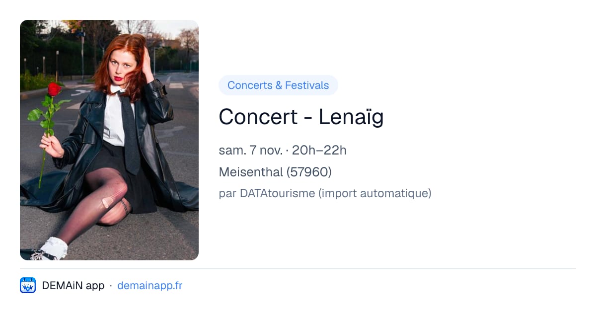 Concert - Lenaïg — Meisenthal