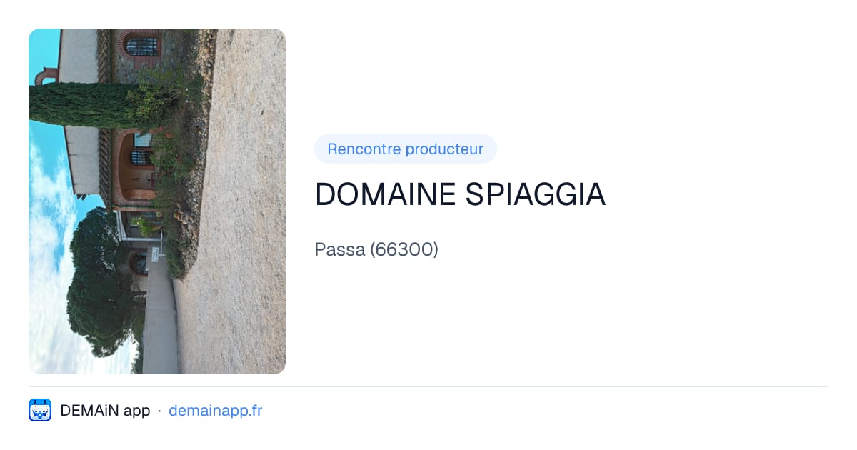 DOMAINE SPIAGGIA — Passa
