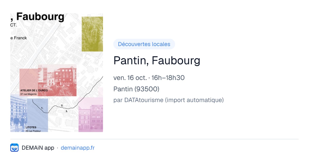 Pantin, Faubourg — Pantin