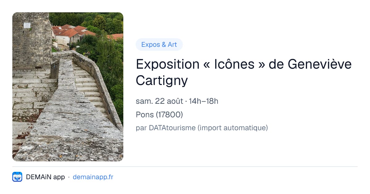 Exposition « Icônes » de Geneviève Cartigny — Pons