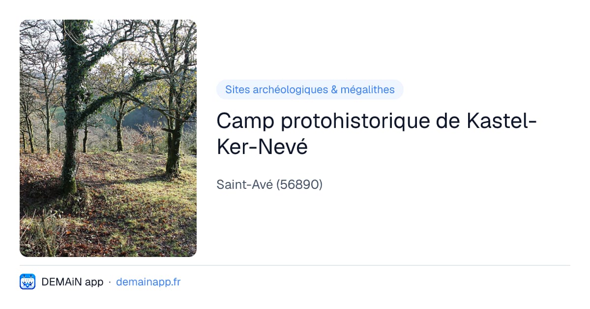 Camp protohistorique de Kastel-Ker-Nevé — Saint-Avé