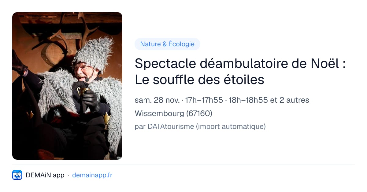 Spectacle déambulatoire de Noël : Le souffle des étoiles — Wissembourg