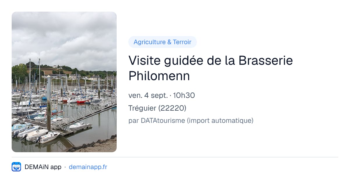 Visite guidée de la Brasserie Philomenn — Tréguier