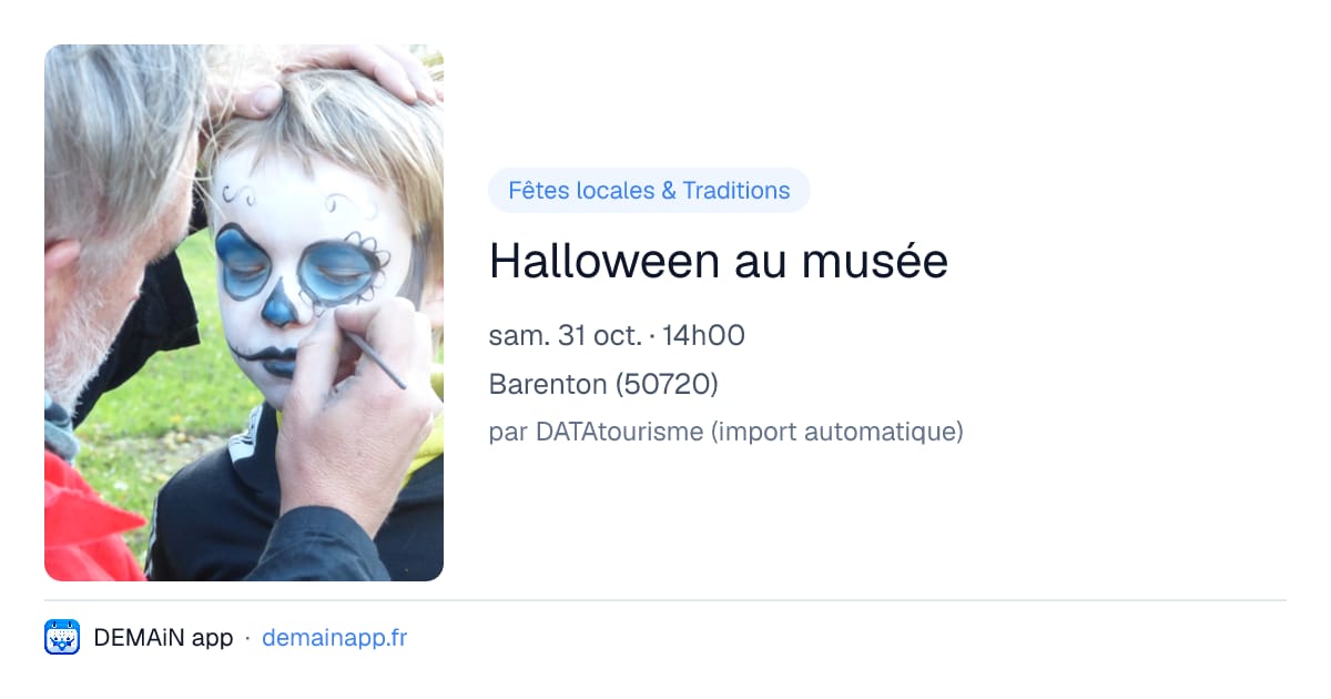 Halloween au musée — Barenton