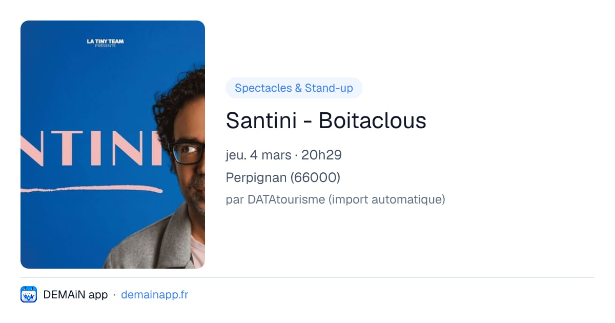Santini - Boitaclous — Perpignan