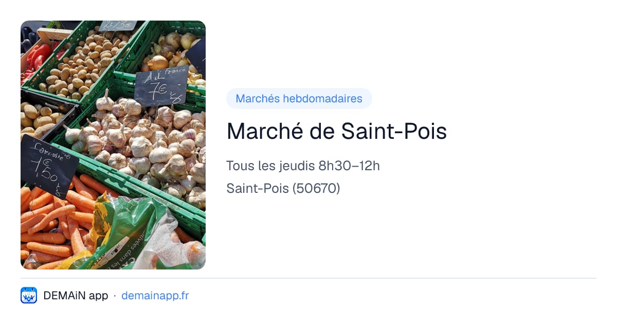 Marché de Saint-Pois — Saint-Pois