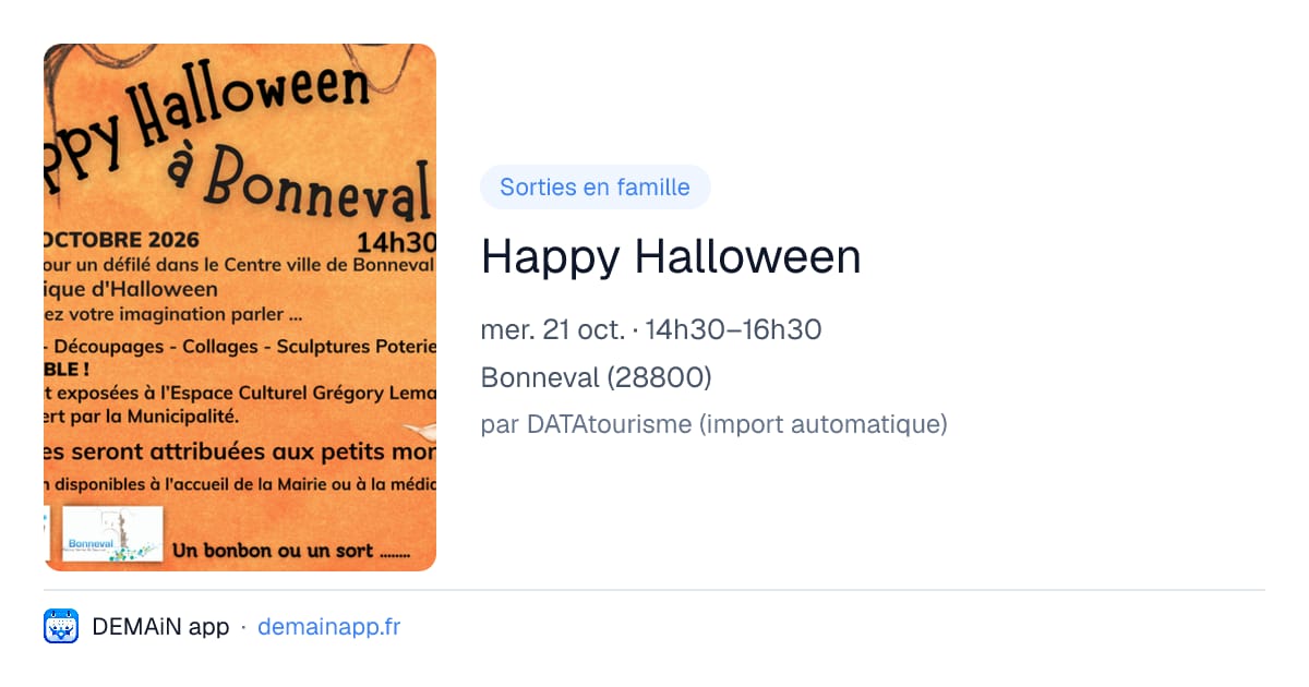 Happy Halloween — Bonneval