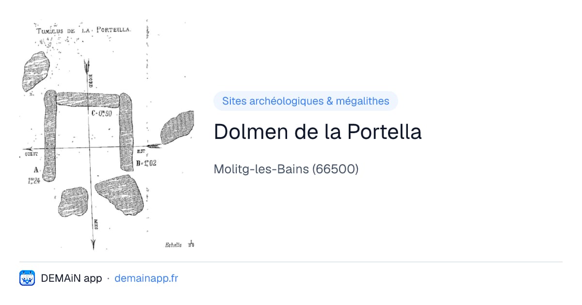 Dolmen de la Portella — Molitg-les-Bains