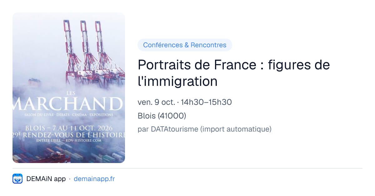 Portraits de France : figures de l'immigration — Blois