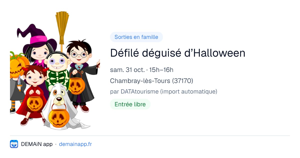 Défilé déguisé d’Halloween — Chambray-lès-Tours