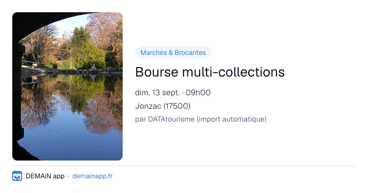 Bourse multi-collections — Jonzac