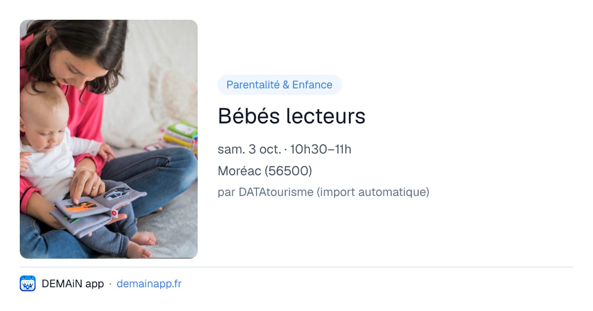 Bébés lecteurs — Moréac