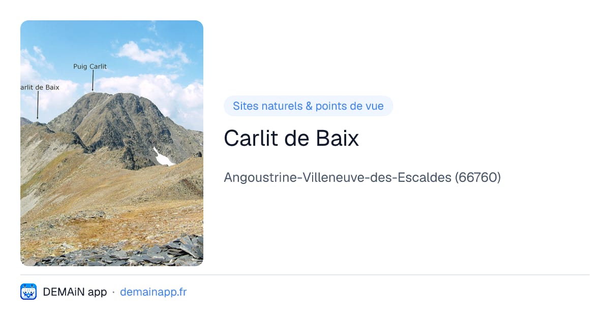 Carlit de Baix — Angoustrine-Villeneuve-des-Escaldes