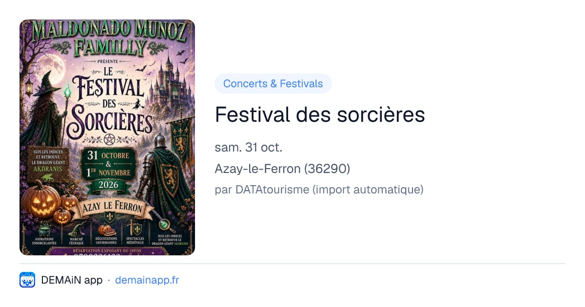 Festival des sorcières — Azay-le-Ferron