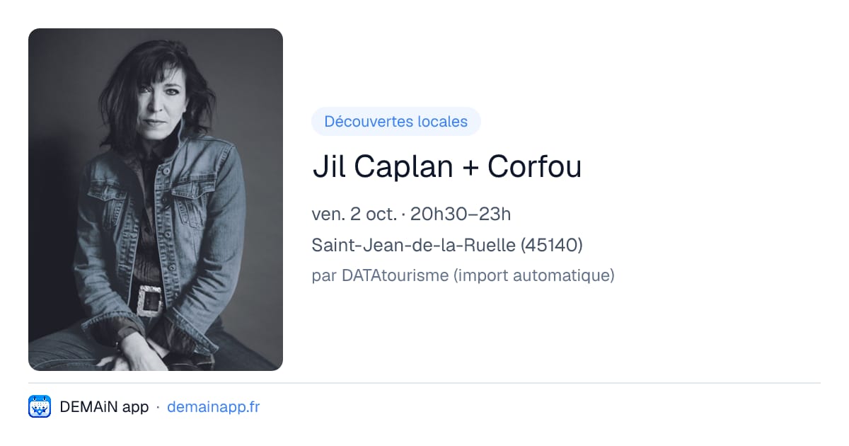 Jil Caplan + Corfou — Saint-Jean-de-la-Ruelle