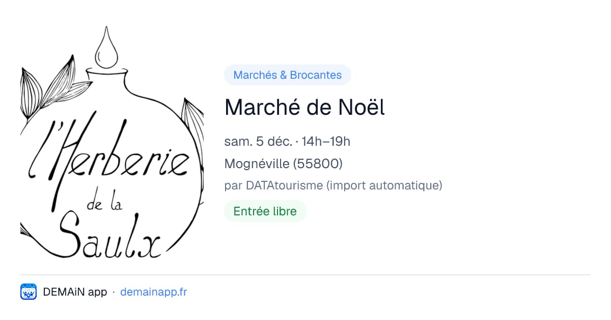 Marché de Noël — Mognéville