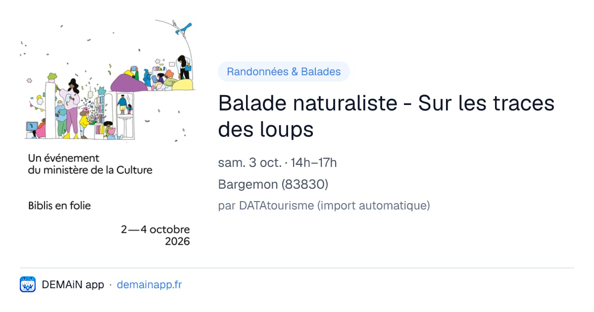 Balade naturaliste - Sur les traces des loups — Bargemon