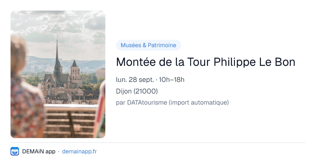 Montée de la Tour Philippe Le Bon — Dijon