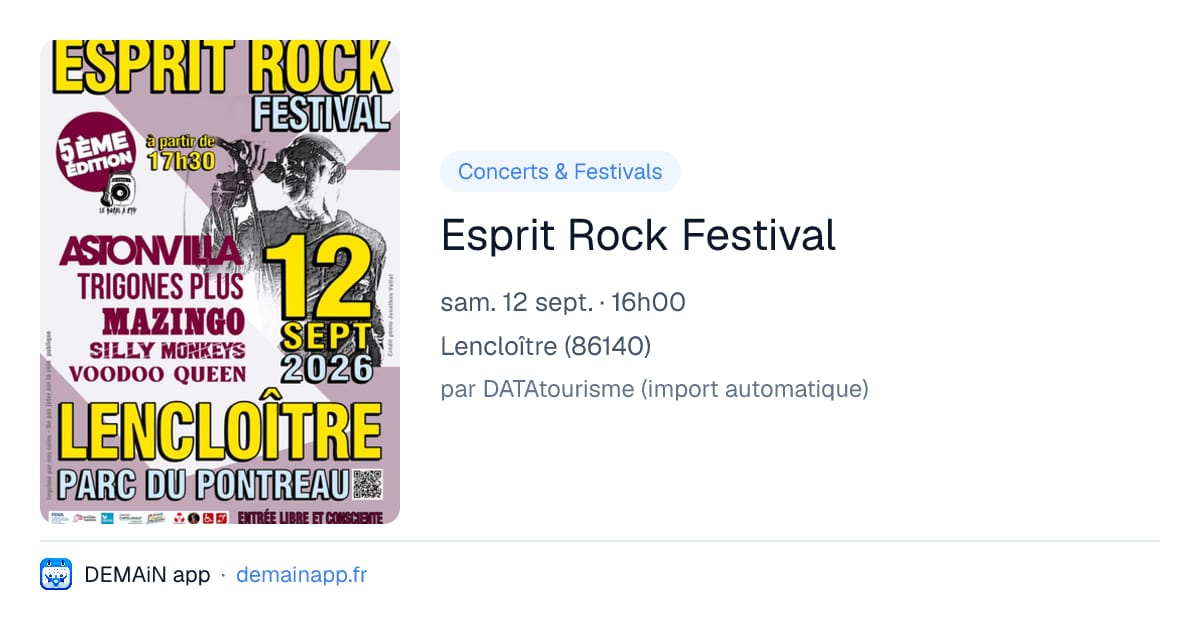 Esprit Rock Festival — Lencloître