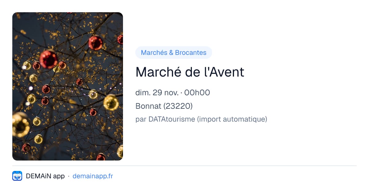 Marché de l'Avent — Bonnat