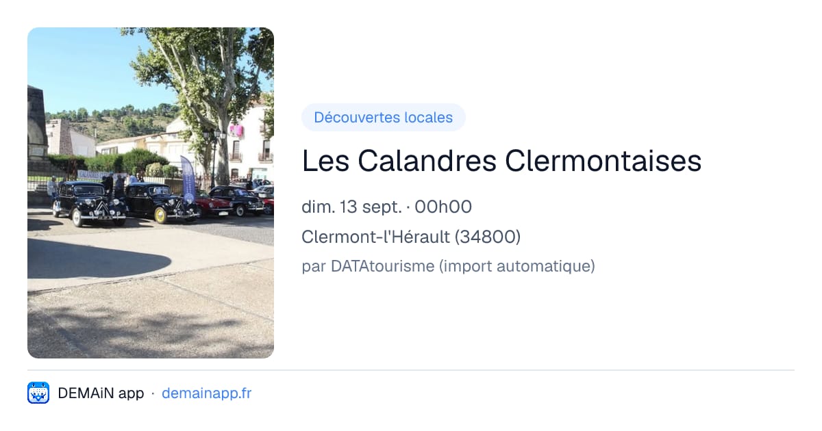 Les Calandres Clermontaises — Clermont-l'Hérault