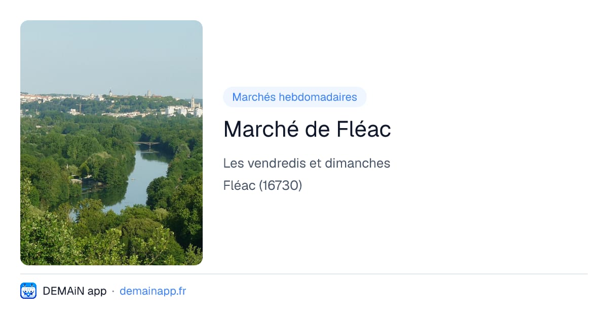 Marché de Fléac — Fléac