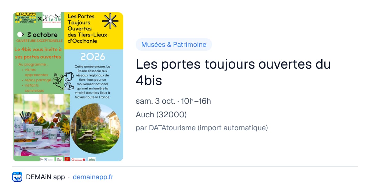 Les portes toujours ouvertes du 4bis — Auch