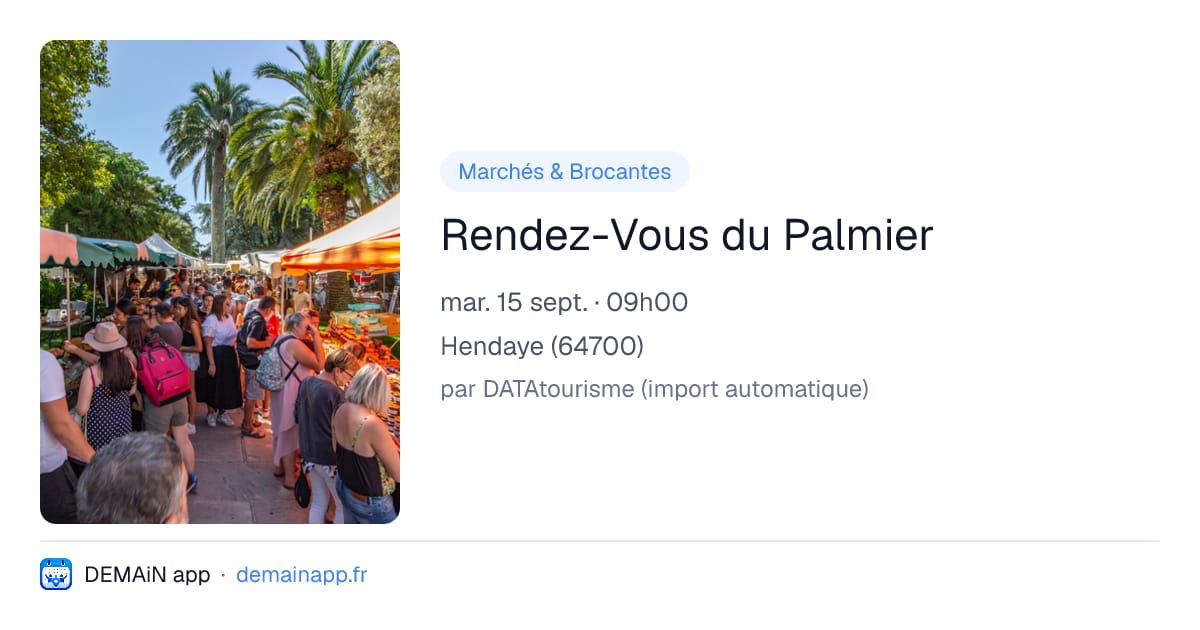 Rendez-Vous du Palmier — Hendaye