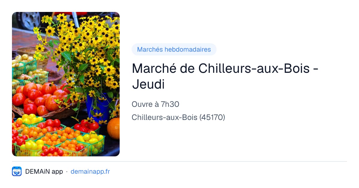 Marché de Chilleurs-aux-Bois - Jeudi — Chilleurs-aux-Bois