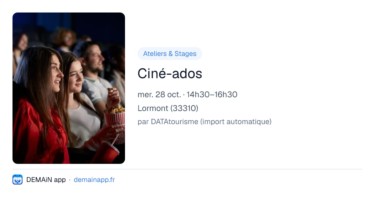 Ciné-ados — Lormont