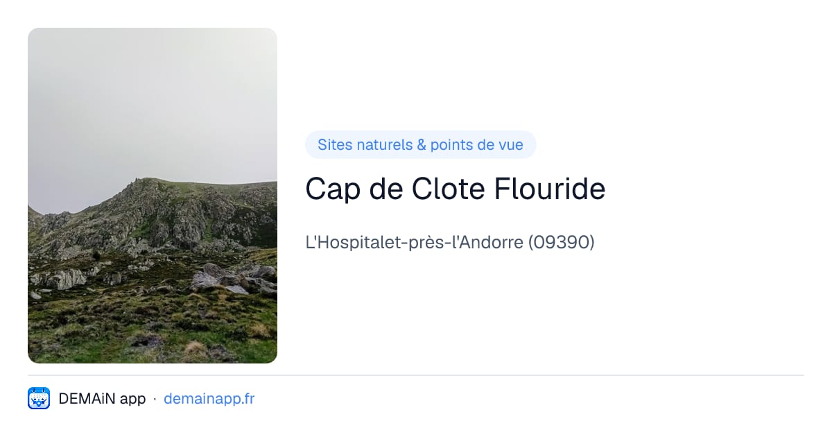 Cap de Clote Flouride — L'Hospitalet-près-l'Andorre