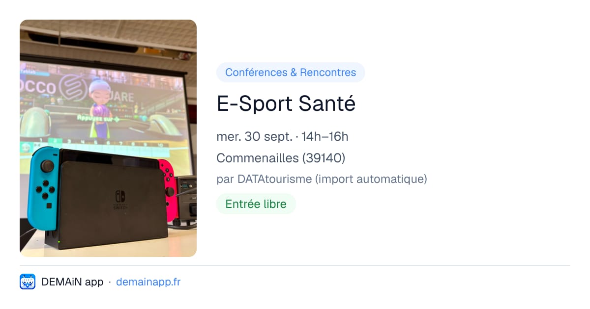 E-Sport Santé — Commenailles