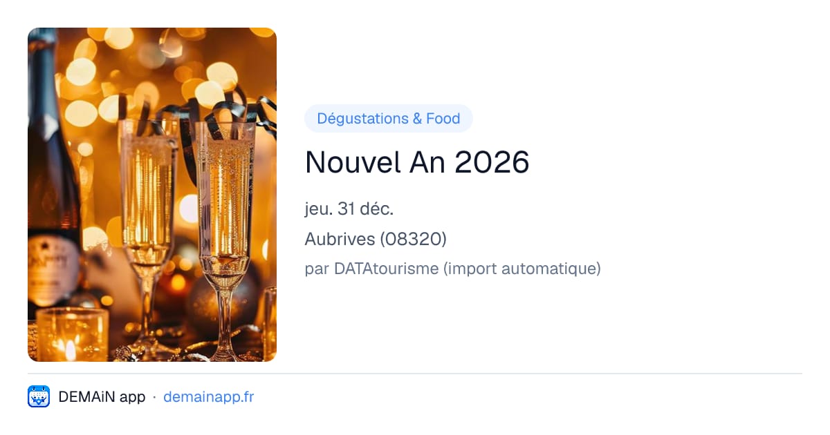 Nouvel An 2026 — Aubrives