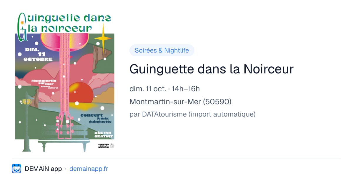 Guinguette dans la Noirceur — Montmartin-sur-Mer
