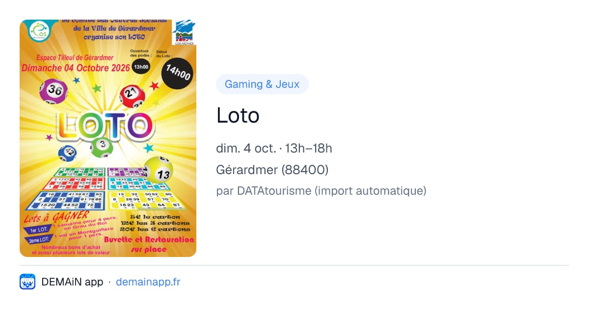 Loto — Gérardmer