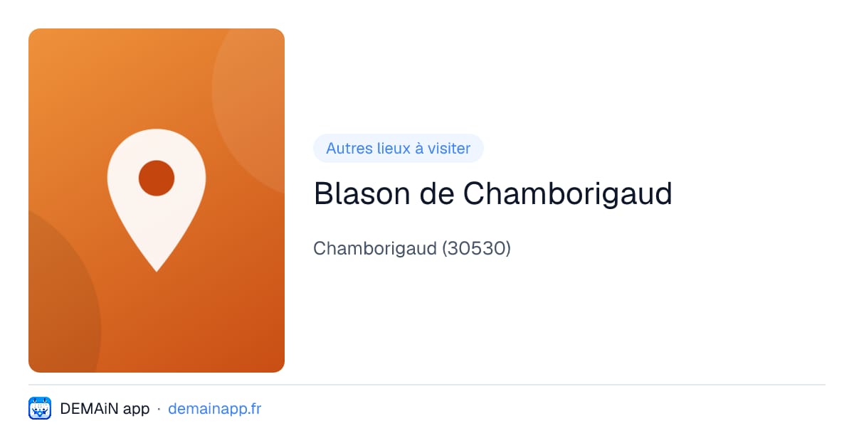 Blason de Chamborigaud — Chamborigaud