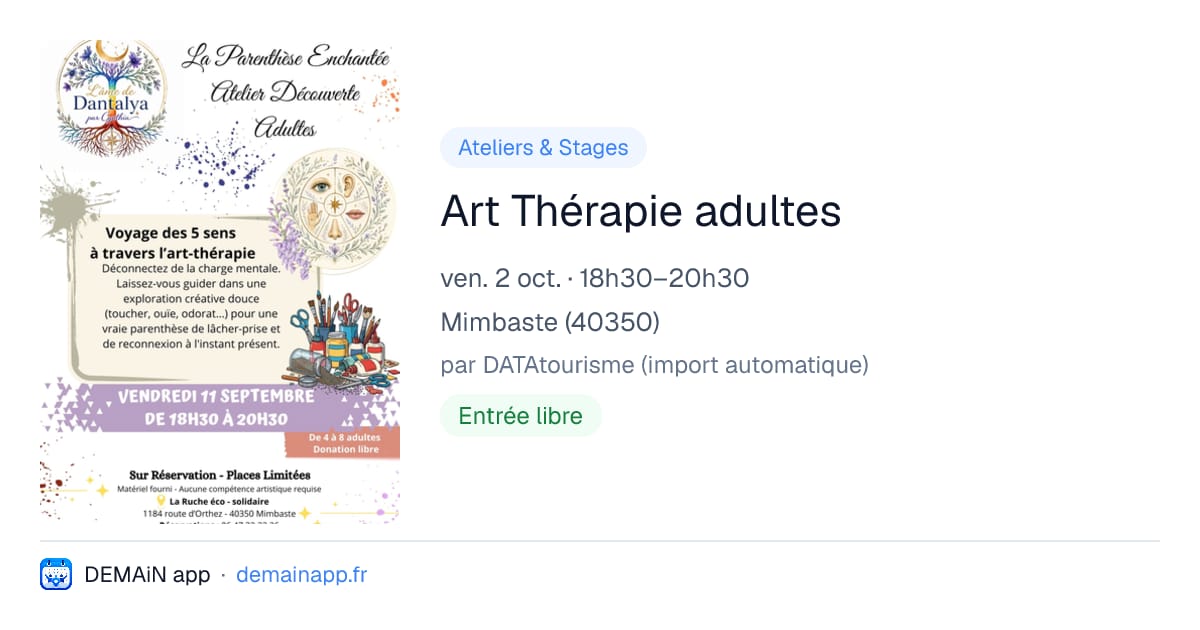 Art Thérapie adultes — Mimbaste