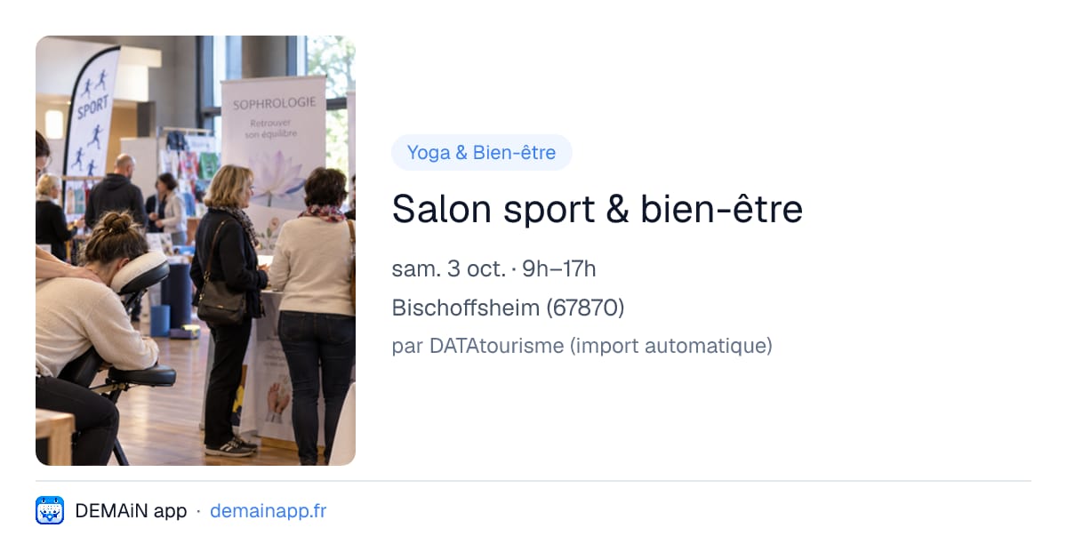 Salon sport & bien-être — Bischoffsheim