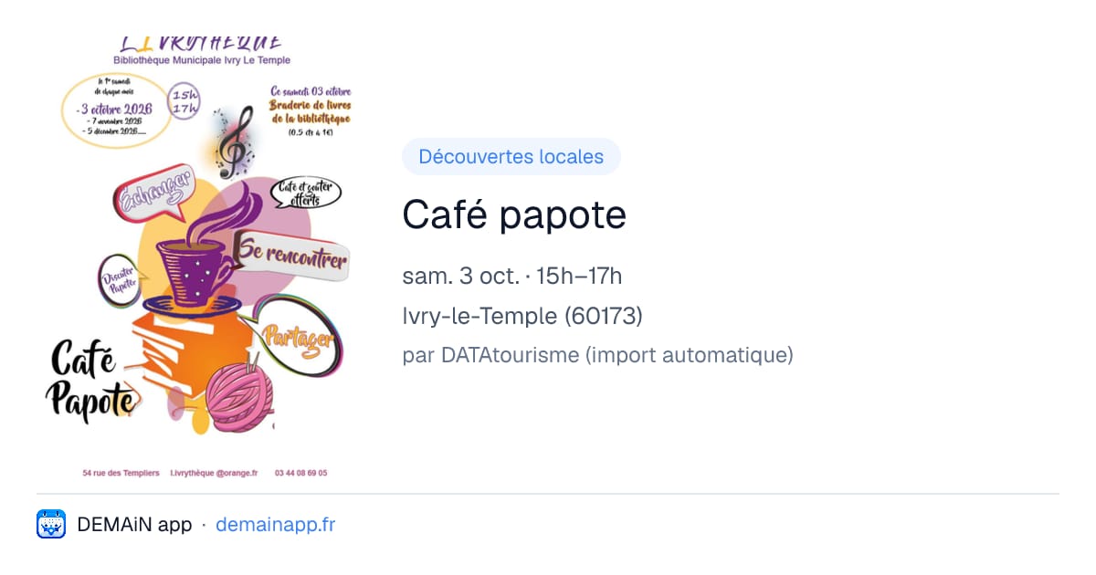 Café papote — Ivry-le-Temple