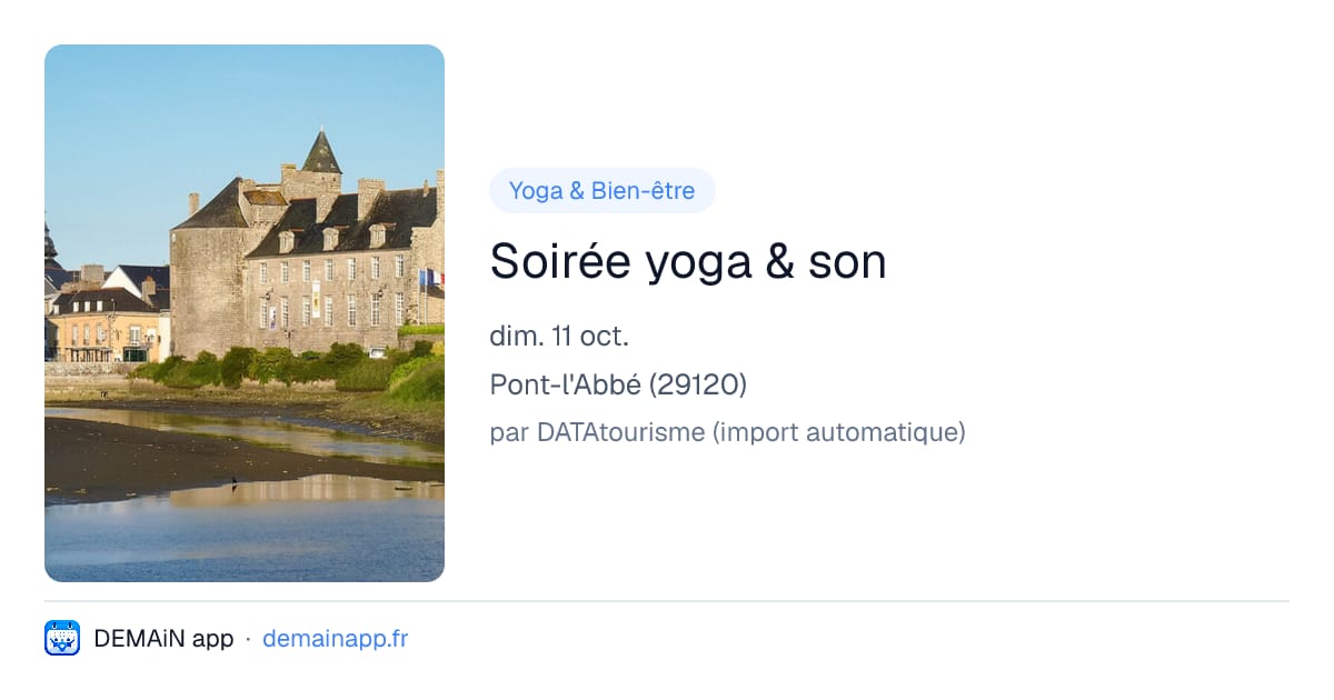 Soirée yoga & son — Pont-l'Abbé