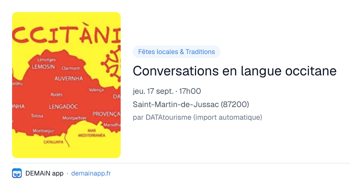 Conversations en langue occitane — Saint-Martin-de-Jussac