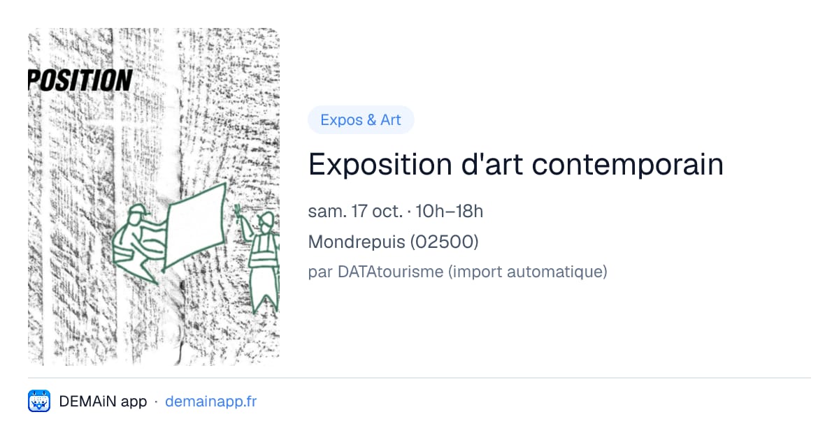 Exposition d'art contemporain — Mondrepuis