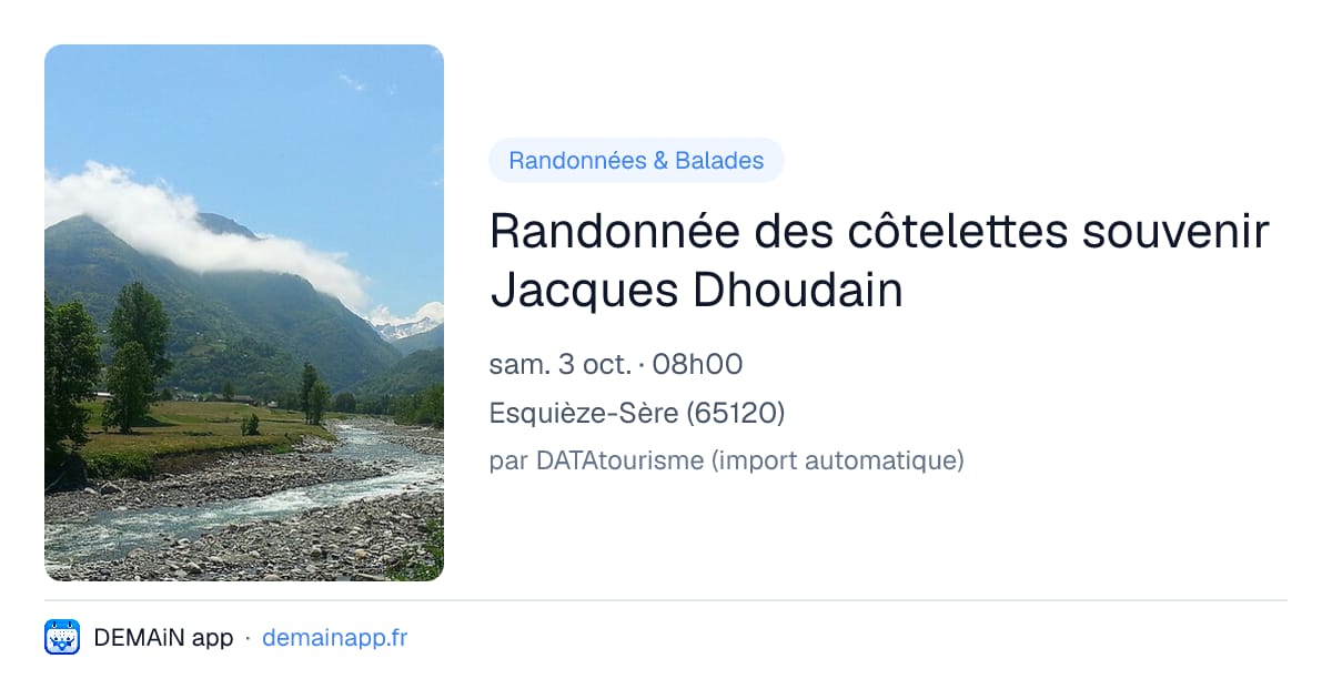 Randonnée des côtelettes souvenir Jacques Dhoudain — Esquièze-Sère