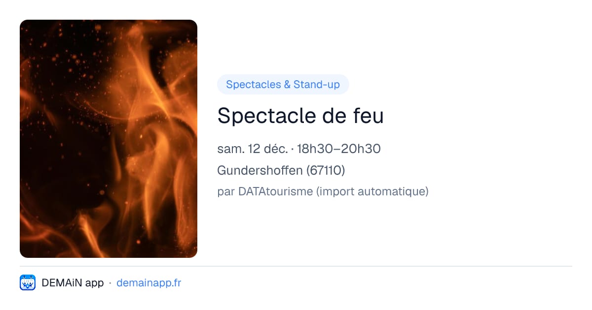 Spectacle de feu — Gundershoffen