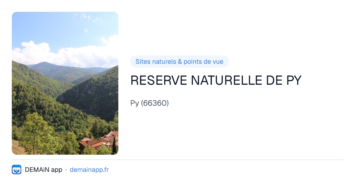 RESERVE NATURELLE DE PY — Py