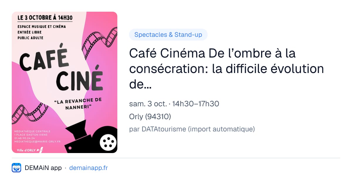 Café Cinéma De l’ombre à la consécration: la difficile évolution des compositrices dans le septième art — Orly